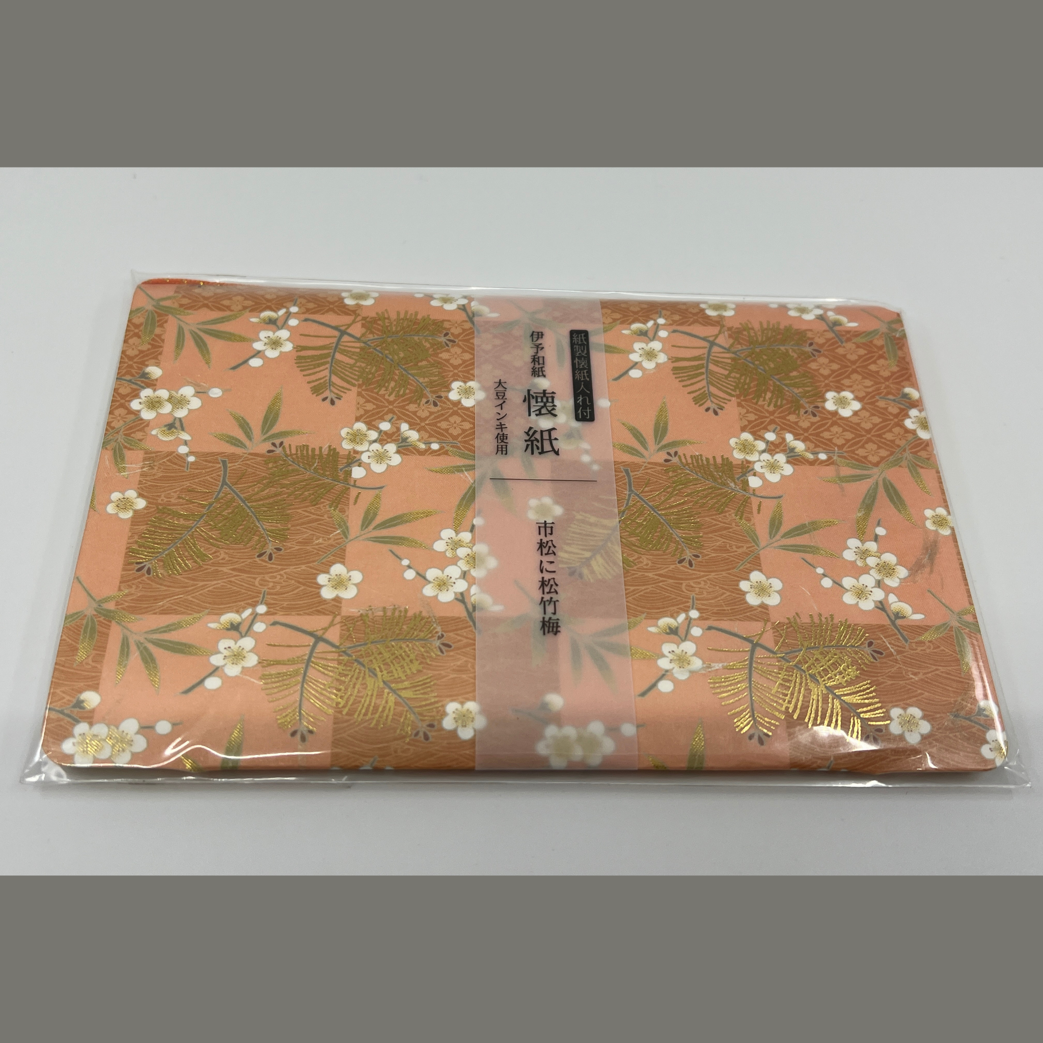 Kaishi Checkered With Pine, Bamboo And Plum with paper case